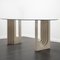 Sculptural Travertine Dining Table by Carlo Scarpa 1
