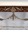 Vintage Italian Walnut Console with Portuguese Pink Marble Top and Brass Frame 11