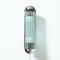 Art Deco Wandlampe aus Glas & Chrom 1