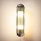 Art Deco Wandlampe aus Glas & Chrom 4