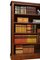 Viktorianisches offenes Bücherregal aus massivem Nussholz 9