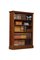 Viktorianisches offenes Bücherregal aus massivem Nussholz 4