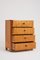 19th Century Swedish Birch Chest of Drawers, Image 6