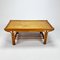 Tavolino da caffè Mid-Century in bambù e vimini, anni '60, Immagine 1
