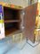 Italienischer Vintage Vintage Schrank aus Messing & Glas 2