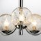 Vintage Pendant Lamp in Chrome and Spherical Structured Glass from Richard Essig, 1970s 4