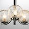 Vintage Pendant Lamp in Chrome and Spherical Structured Glass from Richard Essig, 1970s, Image 4