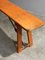 Mid-Century French Wood of Guinguette Village Folding Benches, 1960s, Set of 12 7