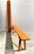 Mid-Century French Wood of Guinguette Village Folding Benches, 1960s, Set of 12 4