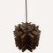 Modernist Brutalist Copper and Metal Hanging Lamps, France, Set of 2, Image 8