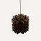 Modernist Brutalist Copper and Metal Hanging Lamps, France, Set of 2, Image 9