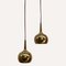 Brass Teardrop Pendant Lamps by Hans Agne Jakobsson for Markaryd Ab, Sweden, 1960s, Set of 2 1