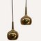 Brass Teardrop Pendant Lamps by Hans Agne Jakobsson for Markaryd Ab, Sweden, 1960s, Set of 2 6