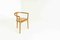 German 3-Legged Wood and Cane Chair by Xaver Seemüller 2