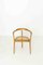 German 3-Legged Wood and Cane Chair by Xaver Seemüller, Image 4