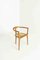 German 3-Legged Wood and Cane Chair by Xaver Seemüller 3
