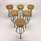 Mid-Century French Rattan Barstools, 1960s, Set of 6 4