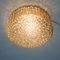 Mid-Century German Amber Glass Flush Mount Ceiling Lamp by Helena Tynell for Limburg, 1970s, Image 6