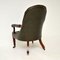 Antique Brown Leather Armchair, Image 4