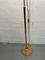 Bamboo Rattan and Brass Split Reed Floor Lamp, Italy 2