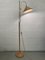 Bamboo Rattan and Brass Split Reed Floor Lamp, Italy 8