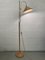 Bamboo Rattan and Brass Split Reed Floor Lamp, Italy, Image 8