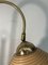 Bamboo Rattan and Brass Split Reed Floor Lamp, Italy 10