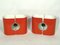 Vintage Vintage Wandleuchten in Orange von Stilux Milano, 2er Set 1