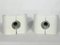 Vintage White Sconces from Stilux Milano, Set of 2 1