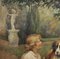 Jean Philipe Moreno, Children With Dog, English School, 2002, Oil on Canvas, Framed 4
