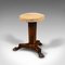 Antique English Adjustable Piano Stool, 1820s, Image 4