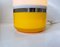Vintage Italian Yellow and White Table Lamp from Guzzini, 1970s 5