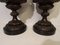 French Bronze & Patinated Cast Iron Medici Vases on Marble Bases, 19th Century, Set of 2 10