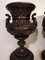 Französische Medici Vasen aus Bronze & patiniertem Gusseisen auf Marmorfuß, 19. Jh., 2er Set 3