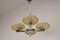 Mid-Century Wood, Metal and Glass Chandelier, 1950s 9