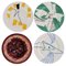 Dinner Plates in Hand-Painted Porcelain by A. Beaudin for Christofle, Set of 4, Image 1