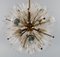 Impressive Ceiling Lamp in Brass and Art Glass by Emil Stejnar for Rupert Nikoll 7