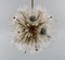 Imposante Deckenlampe aus Messing und Kunstglas von Emil Stejnar für Rupert Nikoll 4