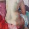 Charles Kvapil, Nude Viewed From the Back, 1937, Oil on Canvas, Framed 16