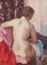 Charles Kvapil, desnudo visto de espaldas, 1937, óleo sobre lienzo, enmarcado, Imagen 2