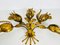 Large Florentine Flower Shape Wall Lamp by Hans Kögl, Germany, 1950s 3