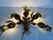 Lámpara de pared florentina grande en forma de flor de Hans Kögl, Germany, años 50, Imagen 10