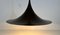 Round Brown Pendant Lamp from Fog & Mørup, 1970s 7