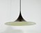 Round Brown Pendant Lamp from Fog & Mørup, 1970s 5