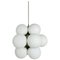 Mid-Century Space Age White Atomic Pendant from Kaiser, Germany, 1960s, Image 1