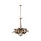 Sheet Metal Chandelier in the style of Maison Bagues, Italy, 20th Century 1