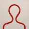 Valet Stand in Red Lacquered Steel, 1980s 3
