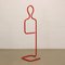 Valet Stand in Red Lacquered Steel, 1980s 8