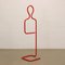 Valet Stand in Red Lacquered Steel, 1980s, Image 8