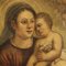 Maria e Gesù bambino, olio su tela, con cornice, Immagine 3